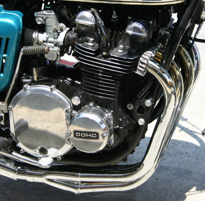 Tom's '70 CB750 Honda with Z1-900 Kawasaki Engine Right Side