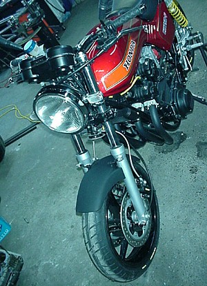 '83 CB1100F Tricked Out CB750F Streetfighter Left Front Top